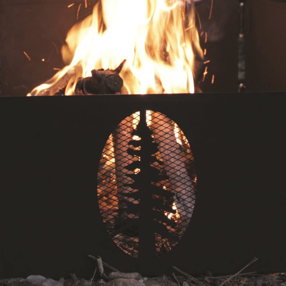 CAMCO 51091 Camco Portable 27 x 8.5" Outdoor 6 Piece Collapsible Steel Campfire Ring with Storage Bag for Safe Natural Wood Burning Fires