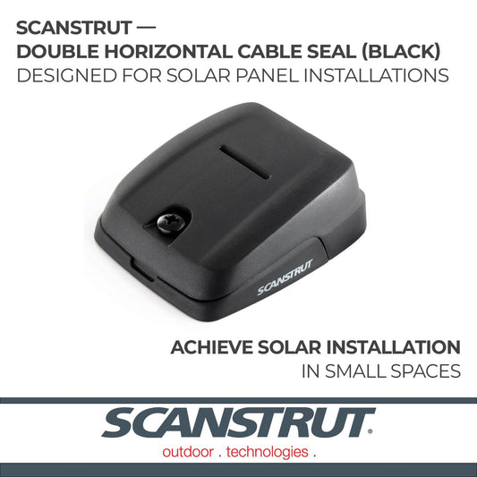 SCANSTRUT DS-HD10-BLK Scanstrut DS-HD10-BLK Double Horizontal Cable Seal - Black