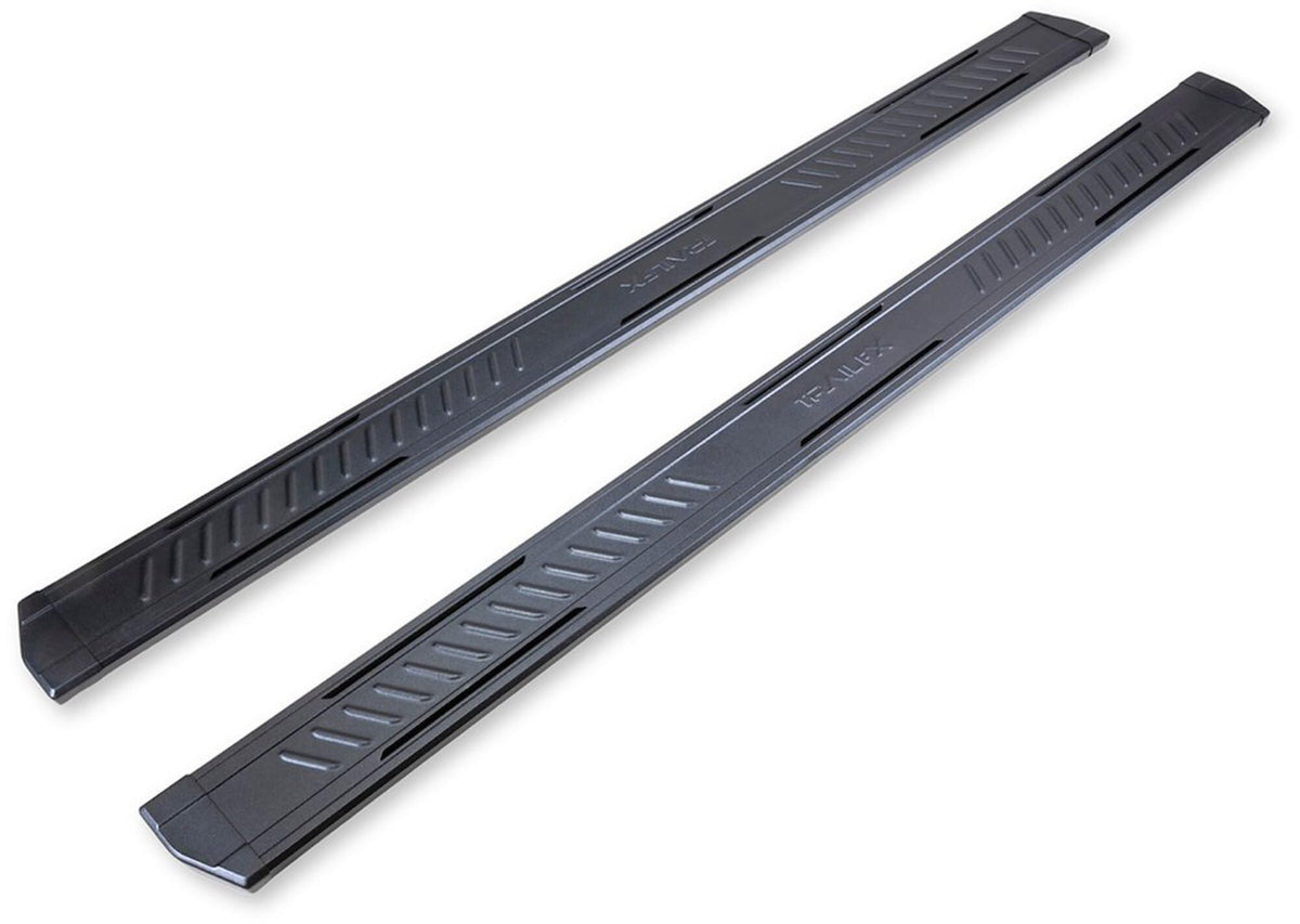 TRAILFX AL6008B TrailFX Running Boards Fits 2022-2024 Ford Maverick Powder Coated Titanium Black Aluminum 6.5 Inch Wide Step Area Rocker Panel Mount 300 lb Capacity Set of 2 Side Steps TrailFX AL6008B A6 Series