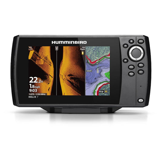 HUMMINBIRD 411930-1 Humminbird Helix 7 G4 GPS Fish Finder with Transducer, MEGA Side Imaging