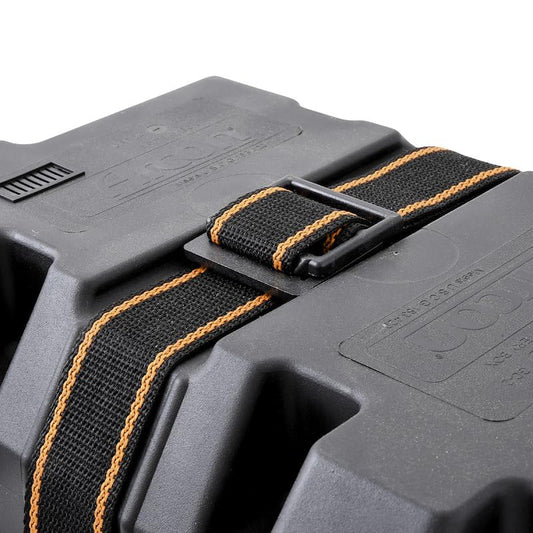ARCON 11796 Arcon Battery Box Strap Kit 54 Inch Black Woven Polypropylene Strap with Plastic Buckle Stainless Steel Fasteners Complete Hold-Down Hardware for Battery Boxes Arcon 11796