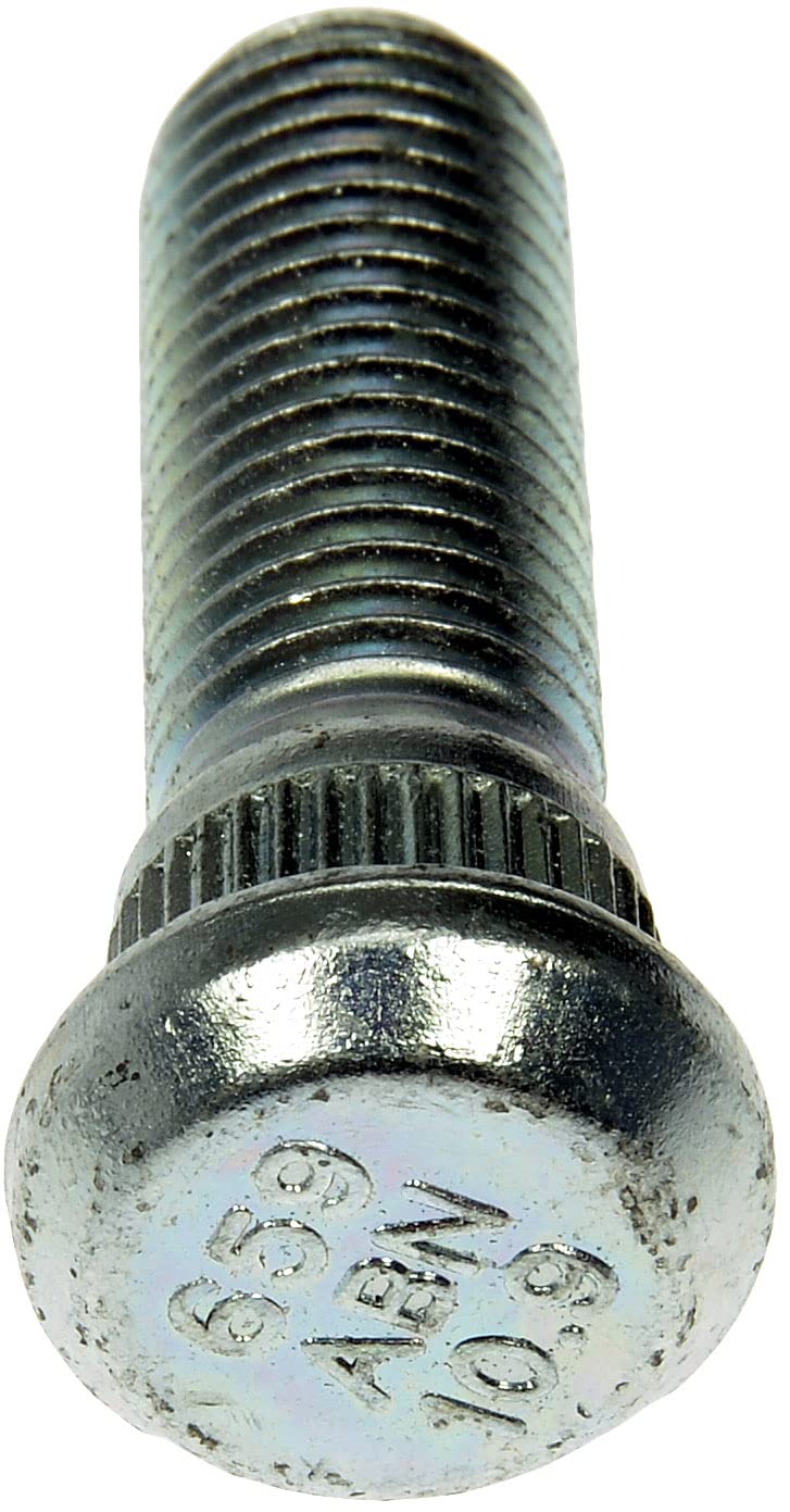 DORMAN 610-659 Dorman 610-659 M12-1.50 Serrated Wheel Stud - 14.22 mm Knurl, 45.54 mm Length Compatible with Select Toyota Models, 10 Pack (Made in USA)