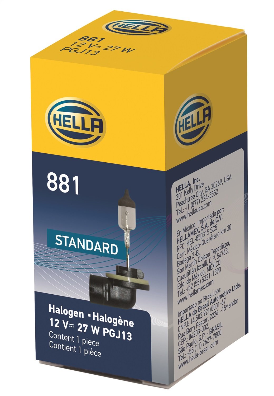 HELLA 881 HELLA 881 Standard Halogen Bulb, 12 V, 27W