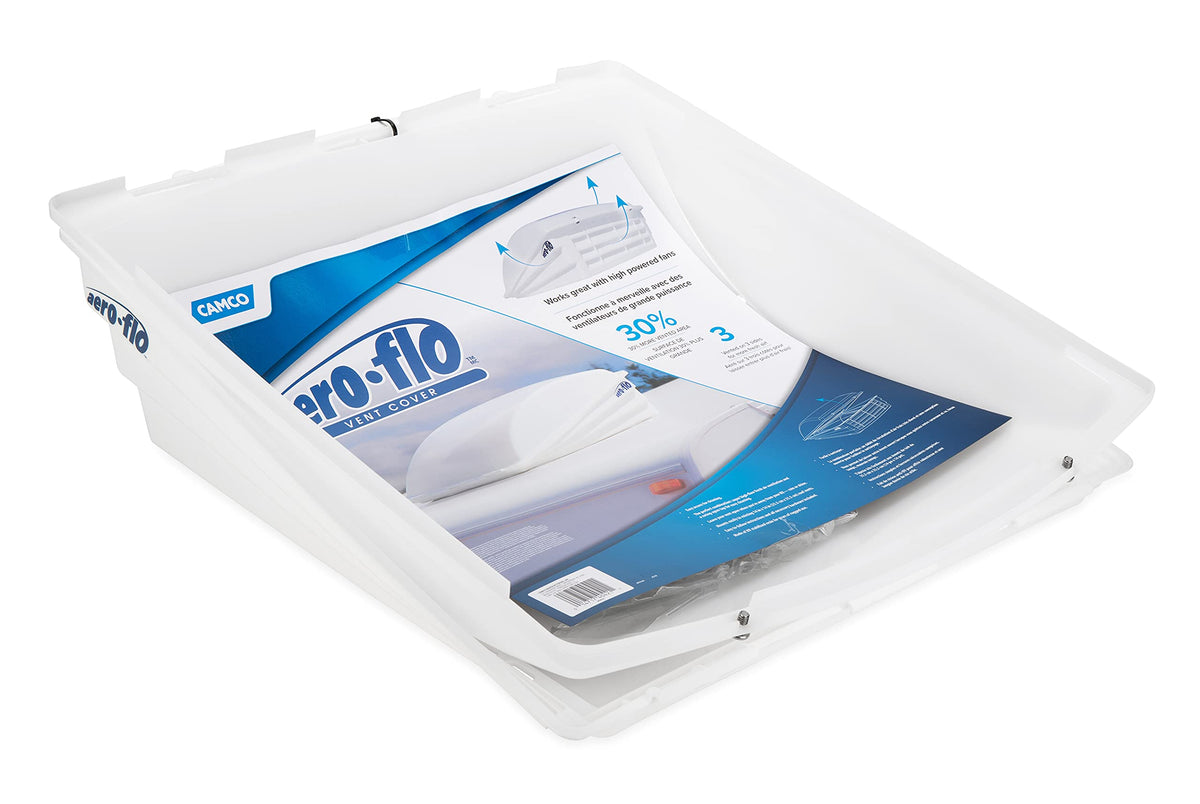 CAMCO 40421 Camco 40421 Aero-Flo Roof Vent Cover (White)