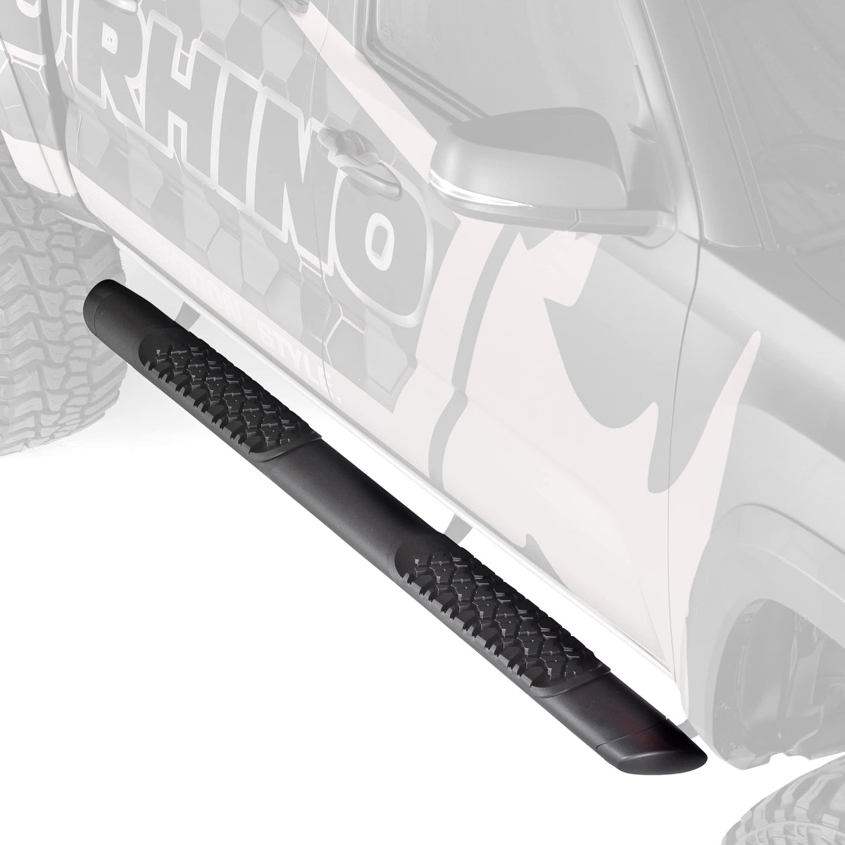 GO RHINO V3405880T Go Rhino V-Series V3 5" Side Steps & Mounting Brackets | V3405880T | Fits 2014-2019 Chevrolet Silverado & GMC Sierra 1500, 2500 HD, 3500 HD Double Cab (See Description)