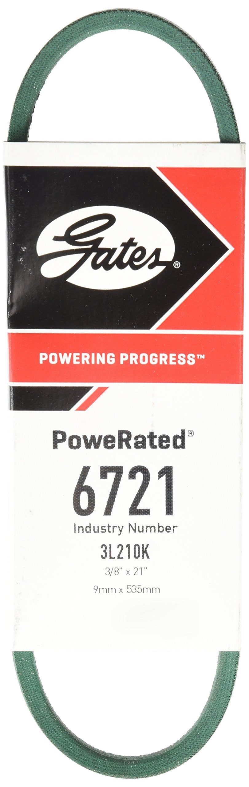 Gates 6721 Powe Rated Fhp Medium Horse Power V Belt