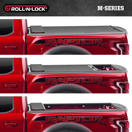 ROLL N LOCK LG402M RealTruck Roll-N-Lock M-Series Retractable Truck Bed Tonneau Cover | LG402M | Fits 2019 - 2025 Dodge Ram 1500/2500/3500, Does Not Fit w/ Multi-Function (Split) Tailgate 6' 4" Bed (76.3")