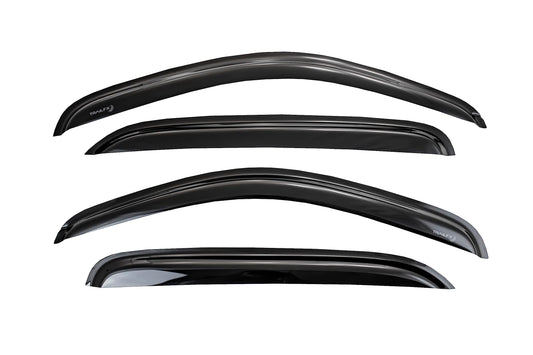 TRAILFX 4992H TrailFX Window Vents for Toyota RAV4 Tape-On Smoke Rainguards 2013-2018 4-Piece Low Profile Acrylic Rainguard Set TrailFX 4992H