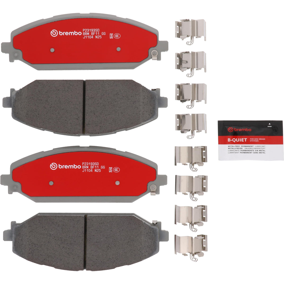BREMBO P18036SD Brembo Disc Brake Pad Set Severe Duty P23193SD