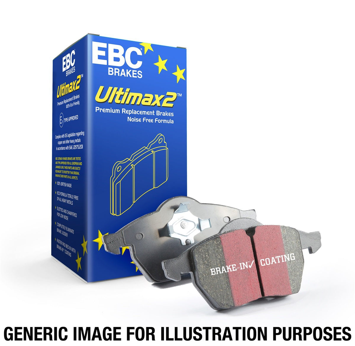 EBC Brakes UD707 Ultimax OEM Replacement Brake Pad