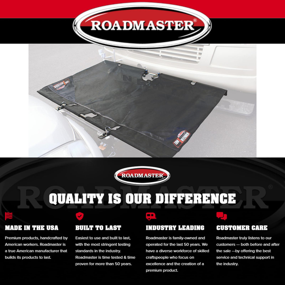 ROADMASTER 4700 Roadmaster 4700 Tow Defender Rock Shield fits Roadmaster Crossbar Baseplates | Maximum Protection | Easy Installation | Lightweight and Compact | Made in the USA