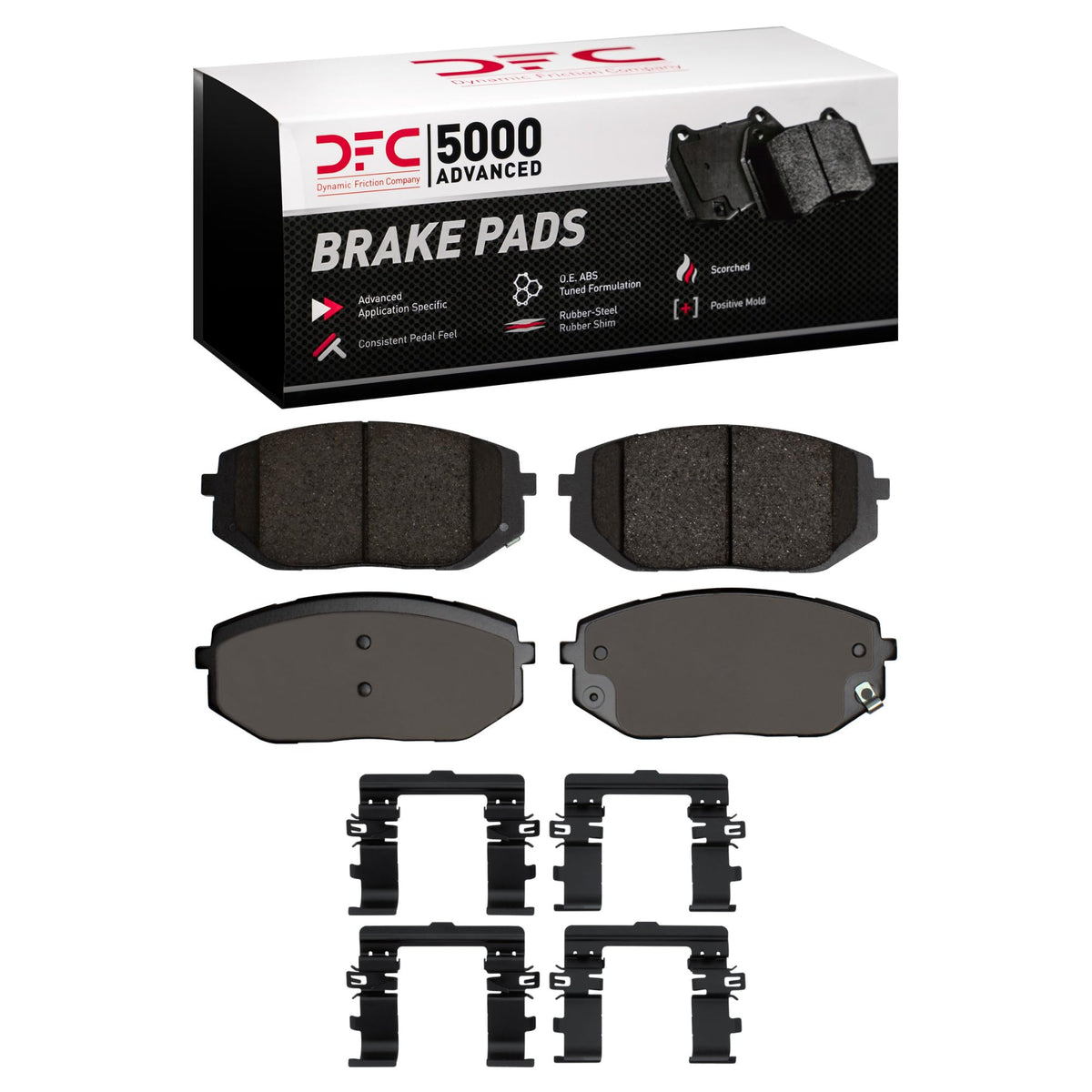 Dynamic Friction 1551-2398-01 ADVANCED BRAKE PADS-CERAMIC AND HAR
