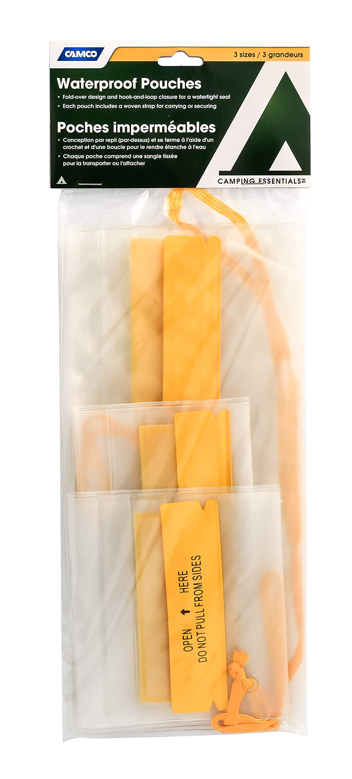 CAMCO 51340 Camco 51340 WATERPROOF POUCH SET OF 3