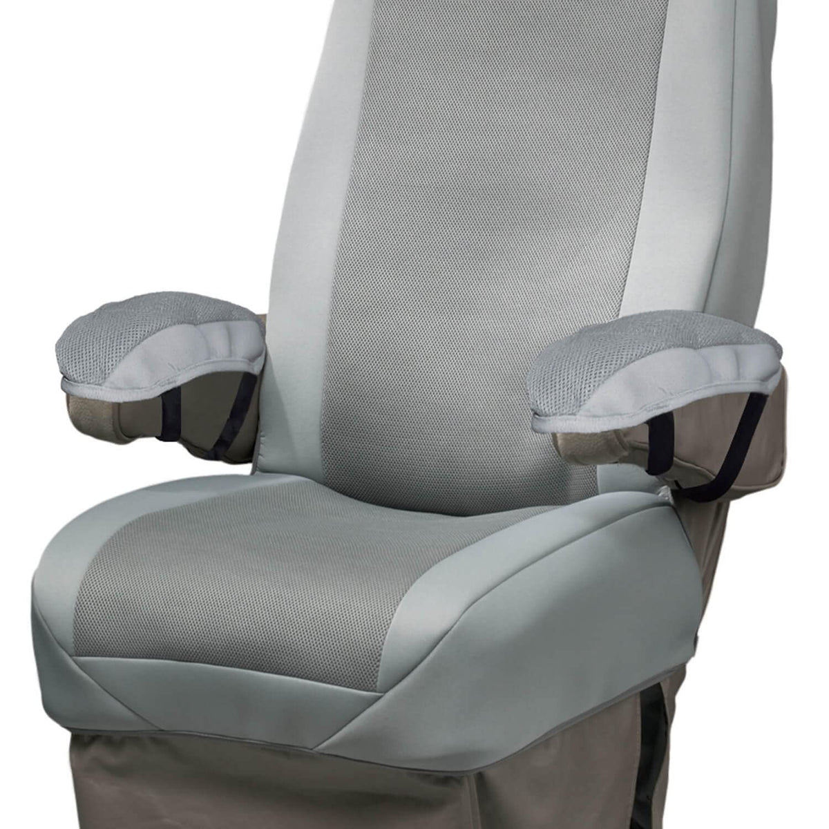 COVERCRAFT SVR1001GY Covercraft Seat Glove Universal Seat Cover for RVs and Vans, Single Bucket Seat (Gray/Gray)