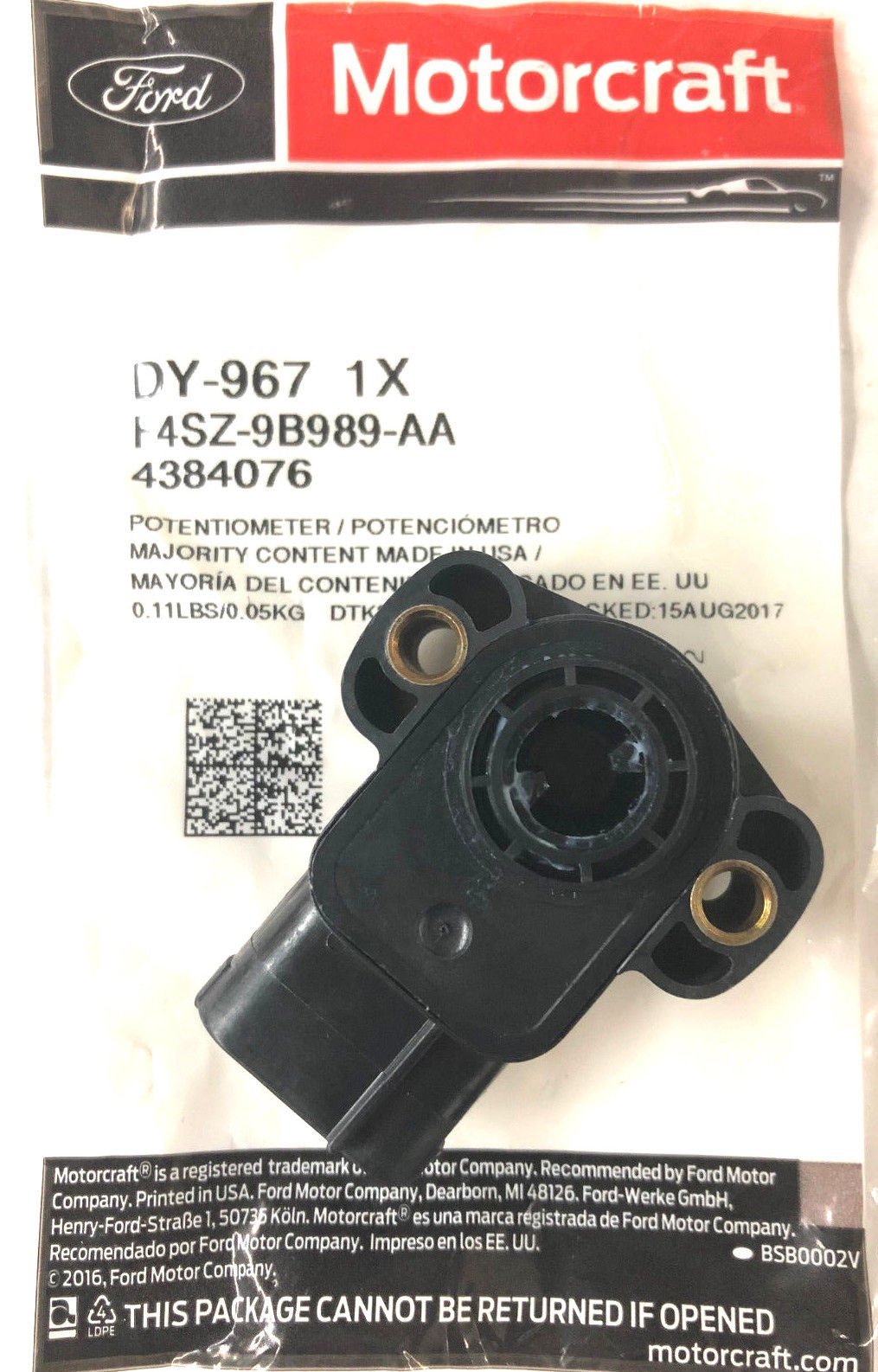 Motorcraft DY967 Genuine Ford