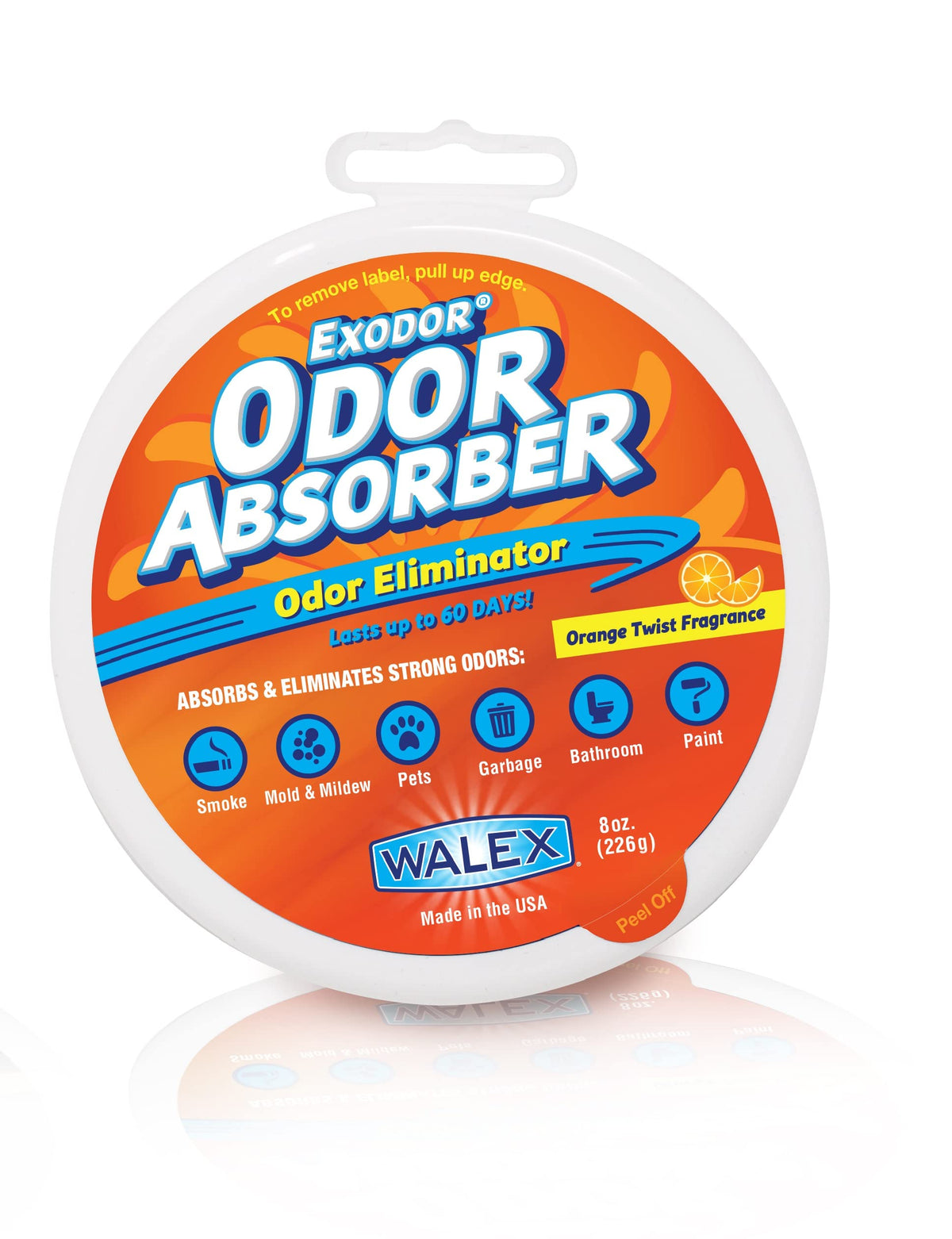 WALEX ABSORBRETOT Walex ABSORBRETOT Exodor Odor Absorber - Orange Twist Scent, 8 oz.