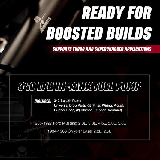 AEROMOTIVE 11540 Aeromotive 340 LPH In-Tank Fuel Pump - 12V Electric High-Flow EFI - 11540