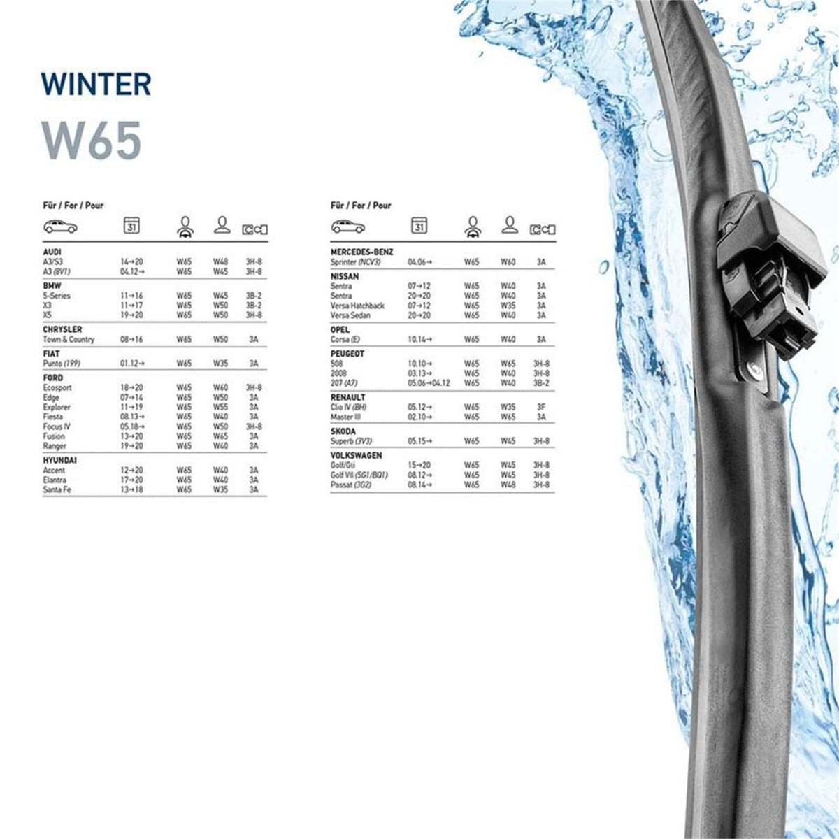 Hella 358004261 9XW 358 004-261 Winter Windscreen Wiper