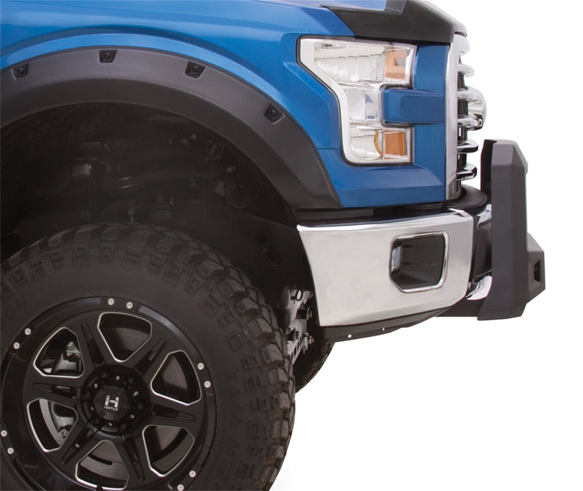 LUND 86521205 Lund 86521205 Revolution Bull Bar with Integrated LED Light Bar, Black Steel for 2010-2018 Dodge Ram 2500/3500
