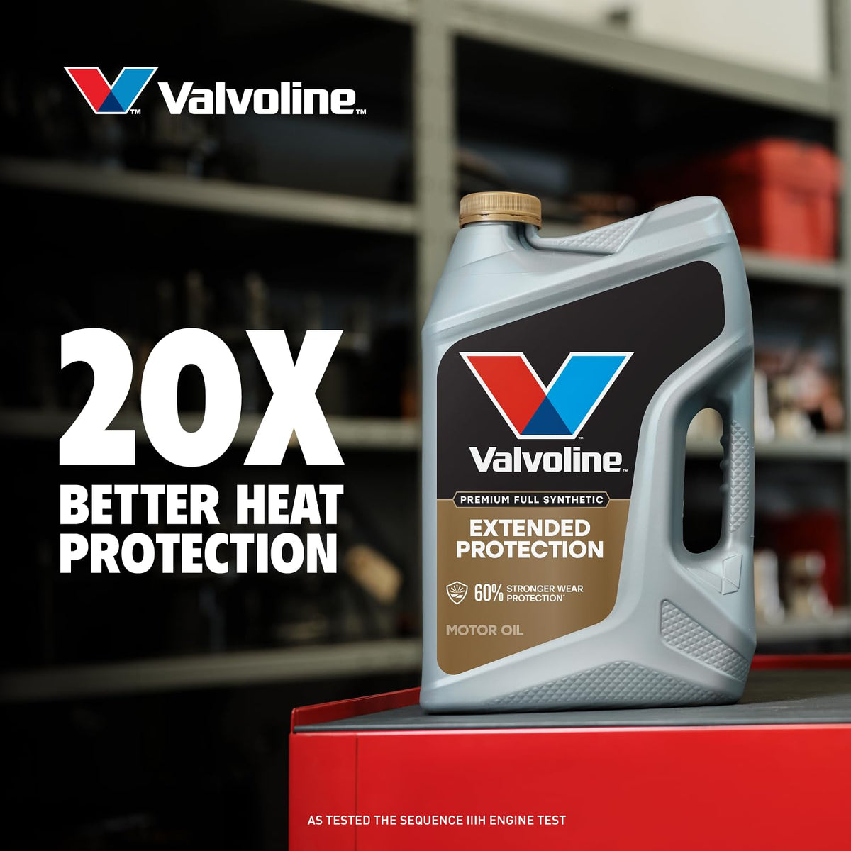 VALVOLINE 891682 Valvoline Extended Protection Full Synthetic Motor Oil SAE 0W-20 1 QT