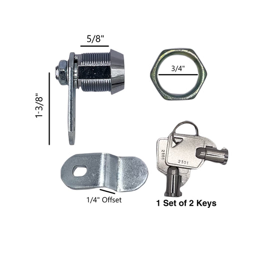 RV DESIGNER L315 RV Designer L315-5/8" Keyed Ace Compartment Hatch Lock, 1 Pack
