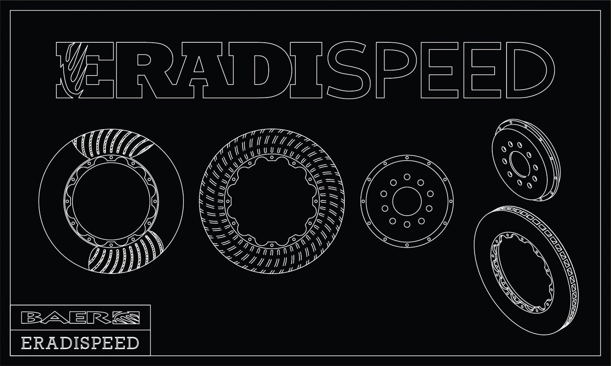 Baer Brakes 2302066 EradiSpeed+ Rear 2-piece Brake Rotors Slotted