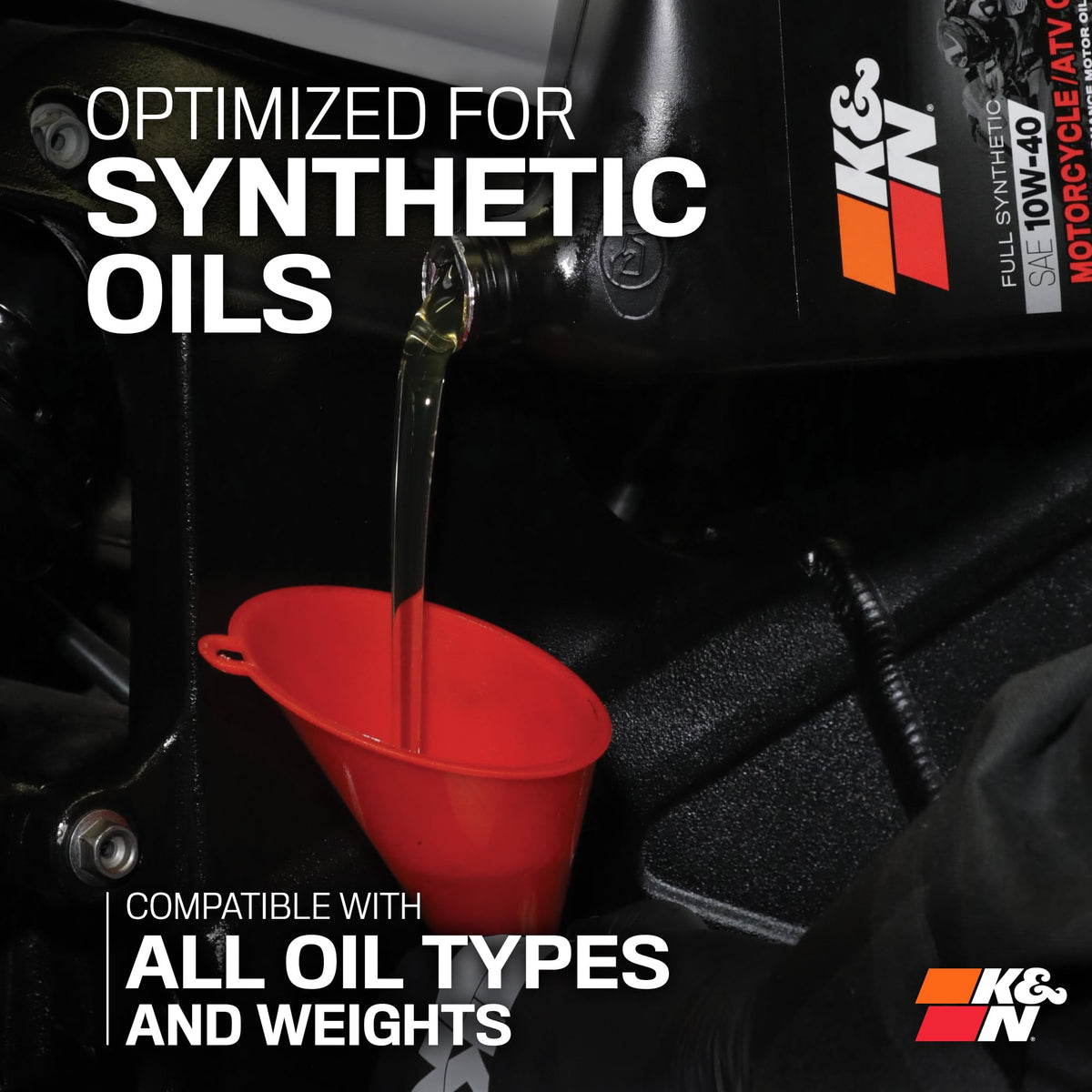 K&N FILTER KN-147 K&N Motorcycle Oil Filter: High Performance, Premium, KN-147
