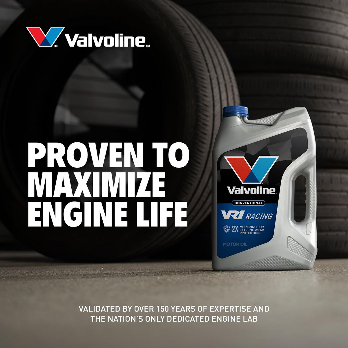 VALVOLINE 822403 Valvoline VR1 Racing SAE 60 Motor Oil 1 QT, Case of 6
