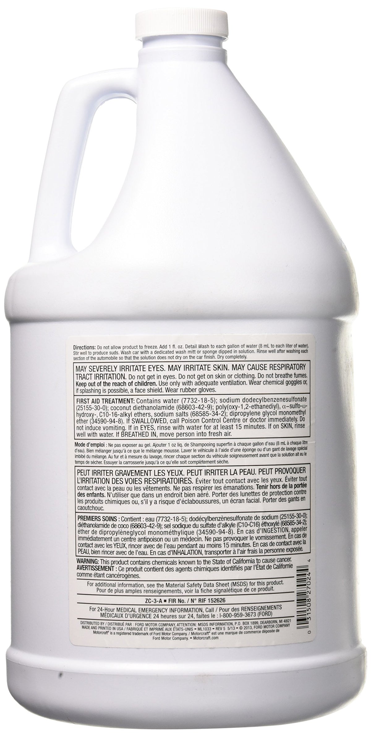 Motorcraft ZC3A Ford Genuine Ford Fluid ZC-3-A Detail Wash