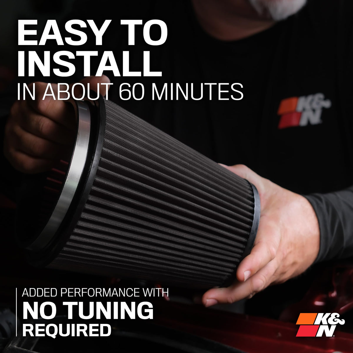 K&N FILTER 71-2582 K&N Cold Air Intake System: Dry-Flow Air Filter, Increase Performance & Towing: Compatible with 2011-2015 FORD: F250, F350, F450, F550, 71-2582