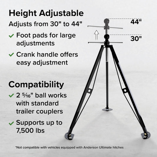 CAMCO 48850 Camco Eaz-Lift Camper & RV Gooseneck Stabilizer Tripod Jack