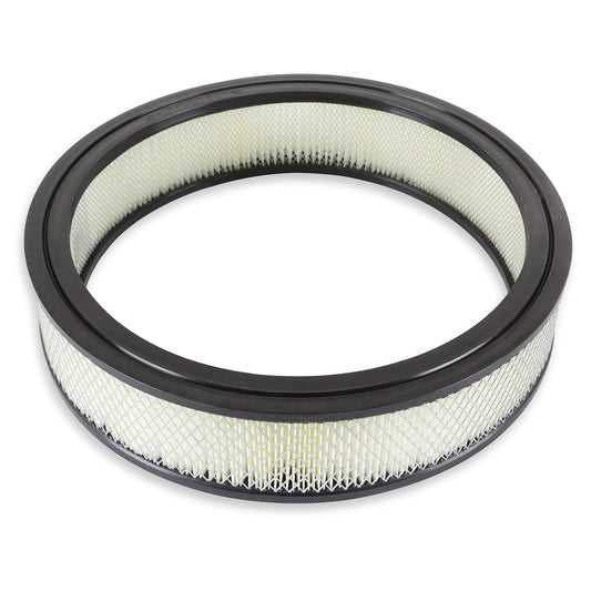 MR GASKET 6403 Mr. Gasket 6403 Air Filter - 14 Inch x 3 Inch - Replacement - White
