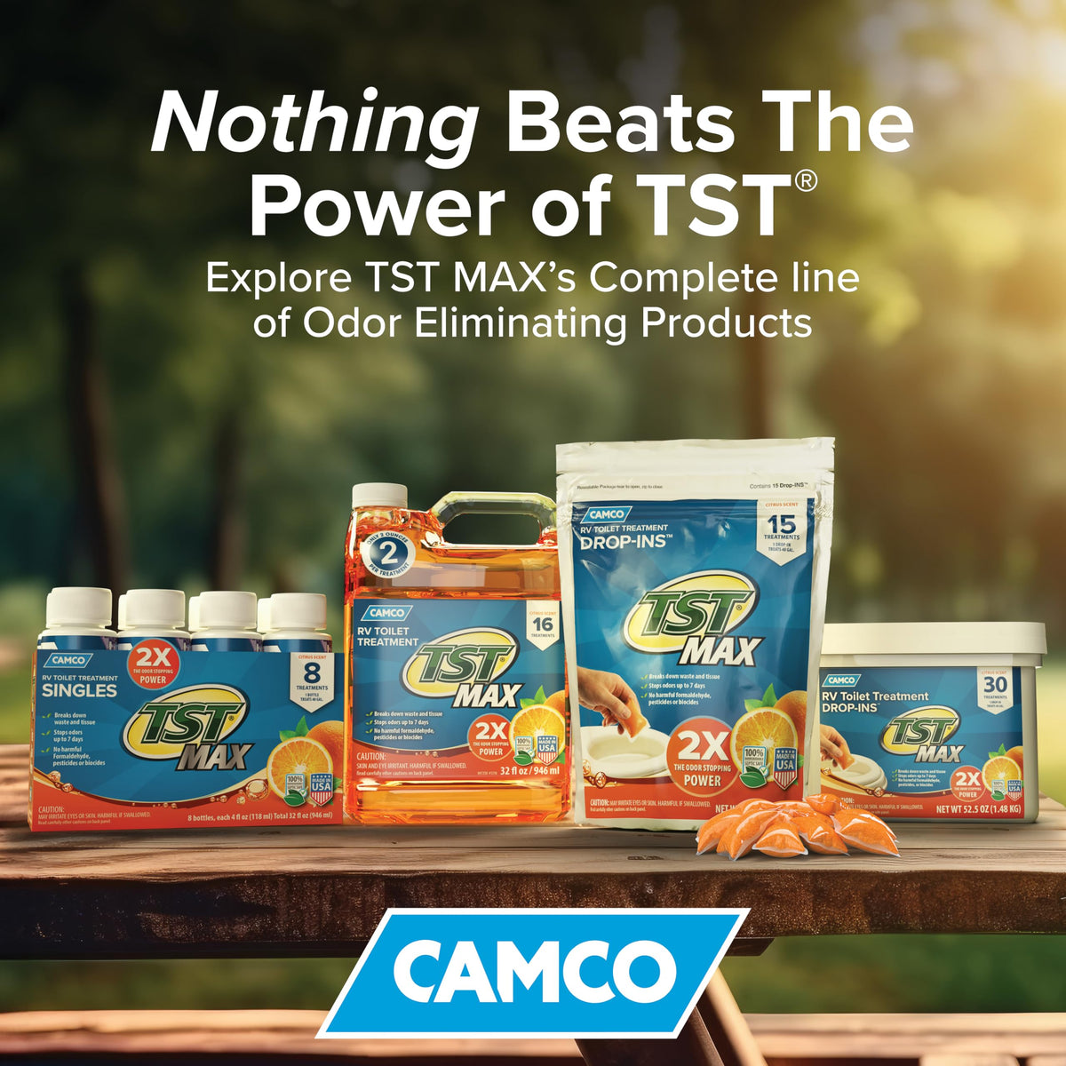 CAMCO 41189 Camco TST MAX RV Toilet Treatment Drop-IN - Made in the USA