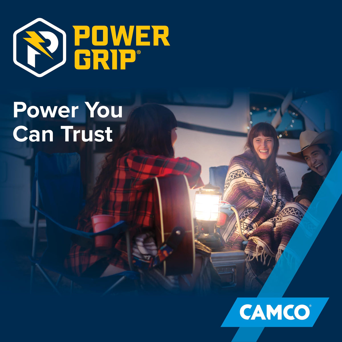 CAMCO 55175 Camco PowerGrip Dogbone RV Electrical Adapter - Features Heavy-Duty 50-Amp Male and 30-Amp Female Connections - Crafted of 100% Copper 10/3-Gauge Wires & Rated for 125V/3750W (55175)