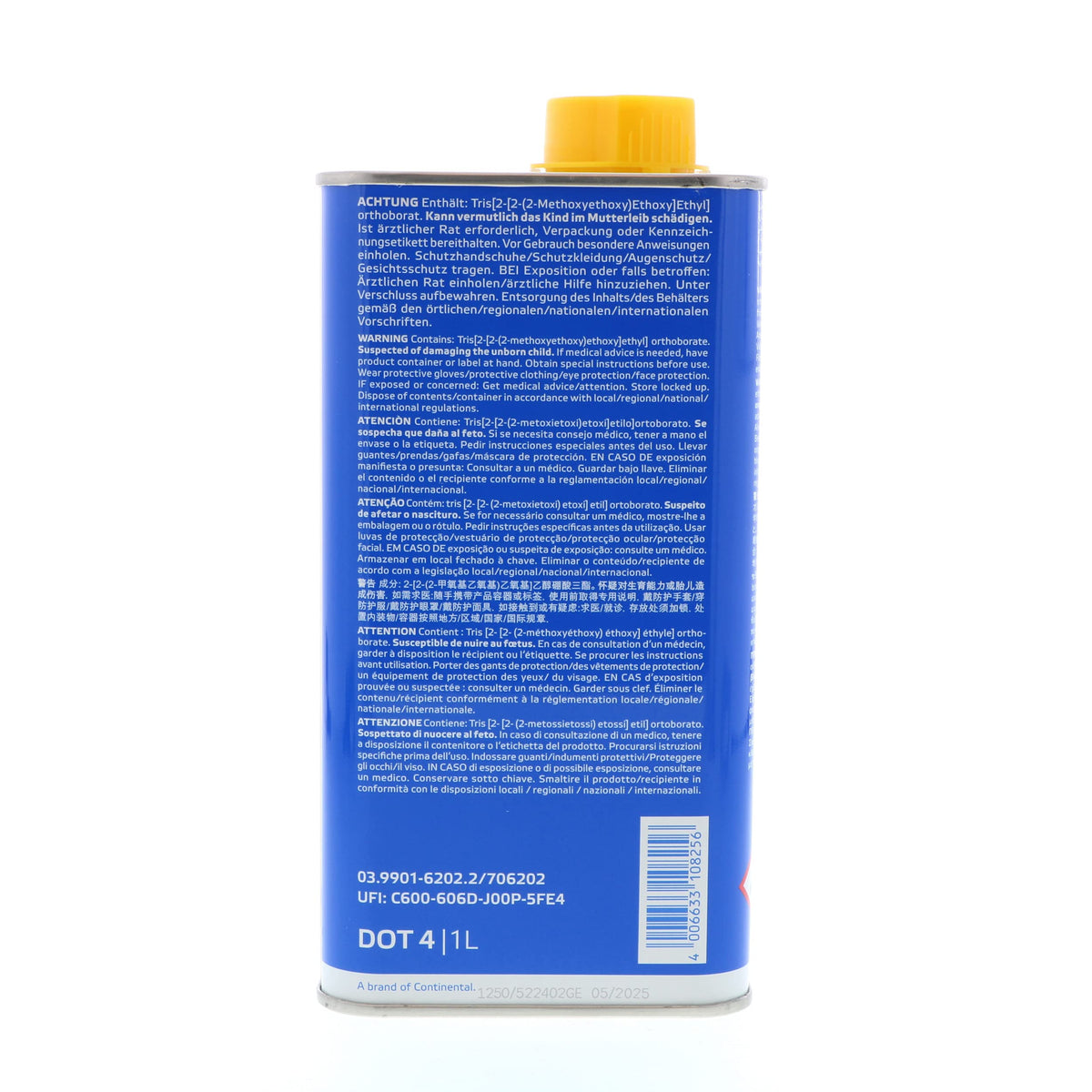 ATE 706202 ATE Original TYP 200 Racing Quality DOT 4 Brake Fluid, 1 Liter Can