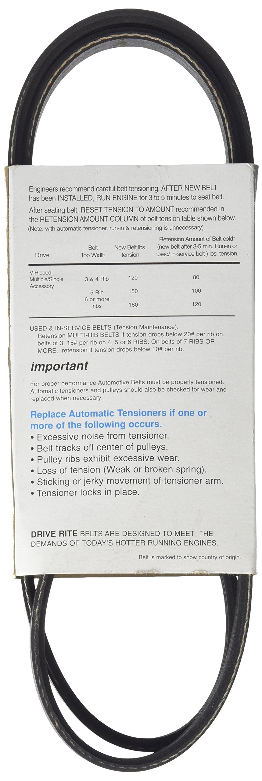 Dayco 5040465DR Serpentine Belt