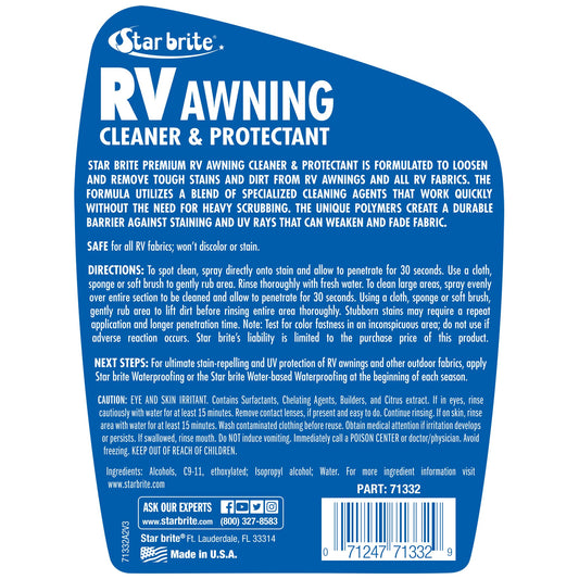 STAR BRITE 071332 Star Brite 071332 RV AWNING CLEANER (SPRAY) 32OZ
