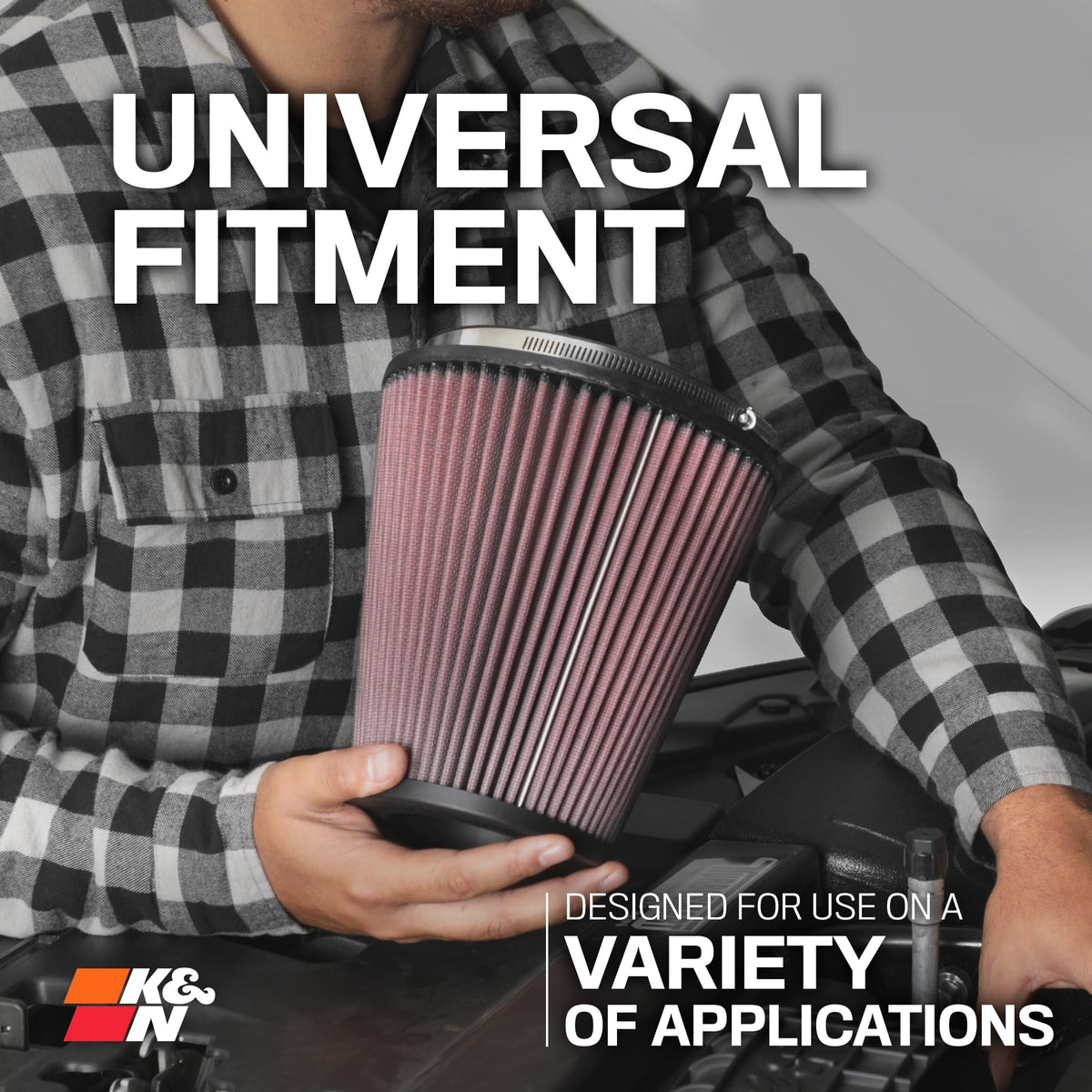 K&N FILTER RU-3130 K&N High-Flow Original Lifetime Universal Filter: High Performance,RU-3130