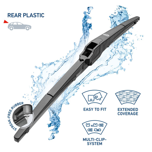 HELLA 358112941 Hella OE Quality 16 Inch All Seasons Streak-Free Rubber Rear Wiper Blade fit select Acura Chrysler Dodge Honda Hyundai Lexus Subaru Toyota / 9XW398114016T