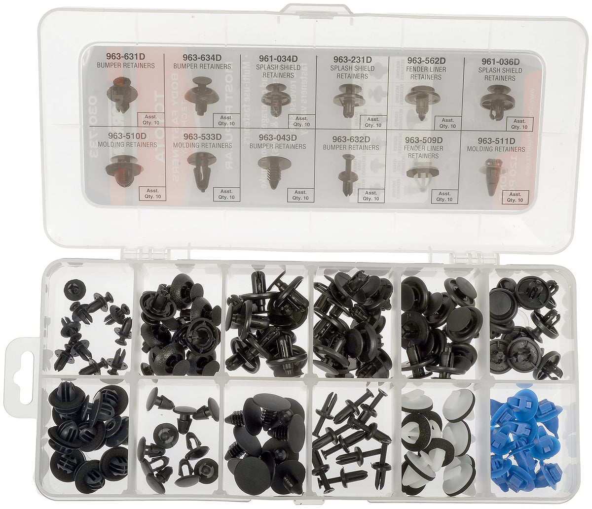 Dorman 030-733 Fastener Tech Tray, 120 Piece Universal Fit