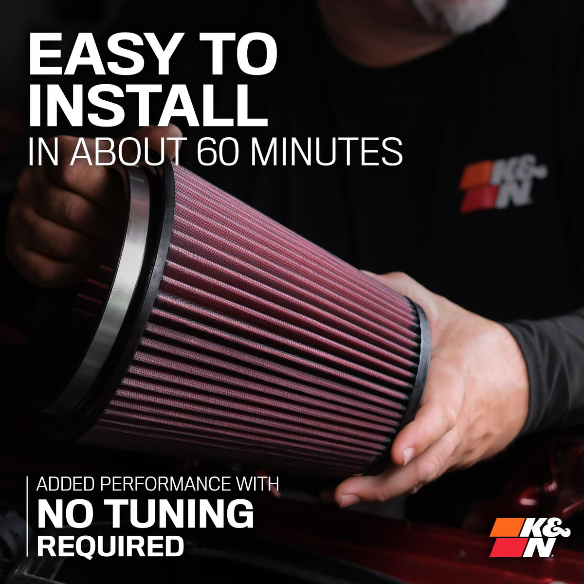 K&N FILTER 63-1586 K&N Cold Air Intake System: High-Flow Air Filter, Increase Performance & Towing: Compatible with 2020-2023 RAM: 1500, 63-1586