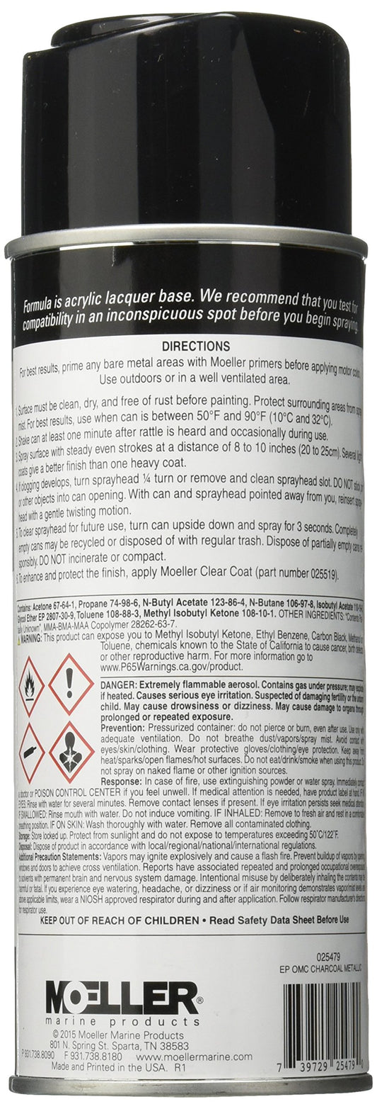MOELLER 025479 Moeller 025479 EP Omc Marine Paint, Charcoal Metallic