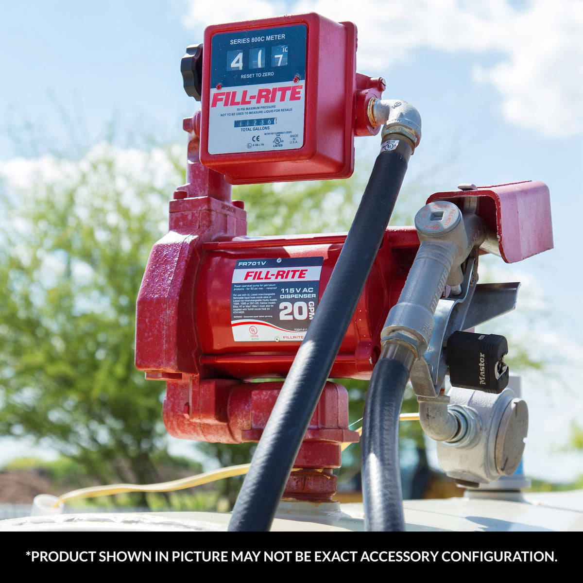 FILL RITE 807CMK Fill-Rite 807CMK 3 Wheel Mechanical 3/4" 5 to 20 GPM Fuel Transfer Meter w/Mounting Kit For 1200, 2400, 600, & 700 Series Pumps