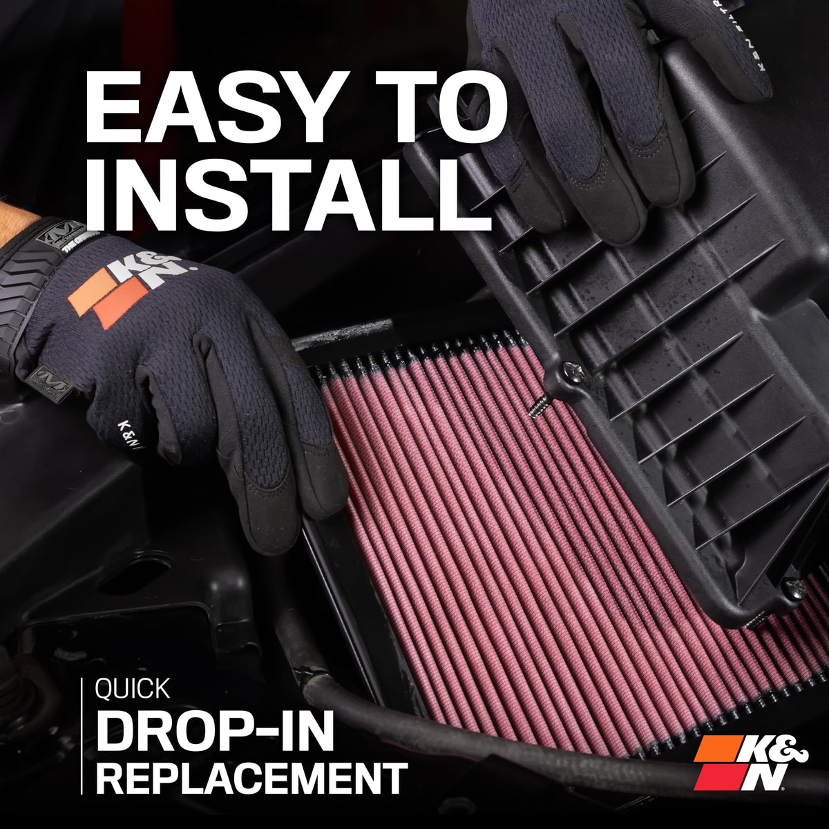 K&N FILTER 33-2209 K&N Engine Air Filter: Increase Power & Acceleration, Washable, Replacement Car Air Filter: Compatible with 2000-2013 Audi/Seat (A4 Cabriolet, S4, RS4, A4 Quattro Cariolet, Quattro, Exeo), 33-2209