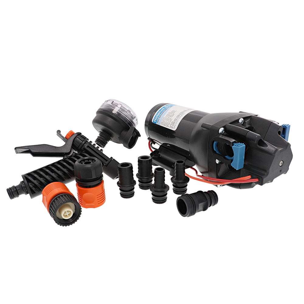 Jabsco Q402J-118N-3A Jabsco HotShot HD4 Heavy Duty Washdown Pump - 24V - 4 GPM - 60 PSI