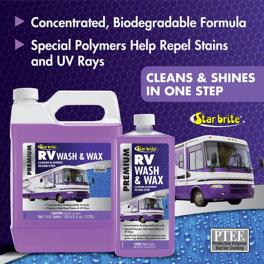 STAR BRITE 071500N STAR BRITE RV Wash & Wax Concentrated Cleaner & UV Protectant