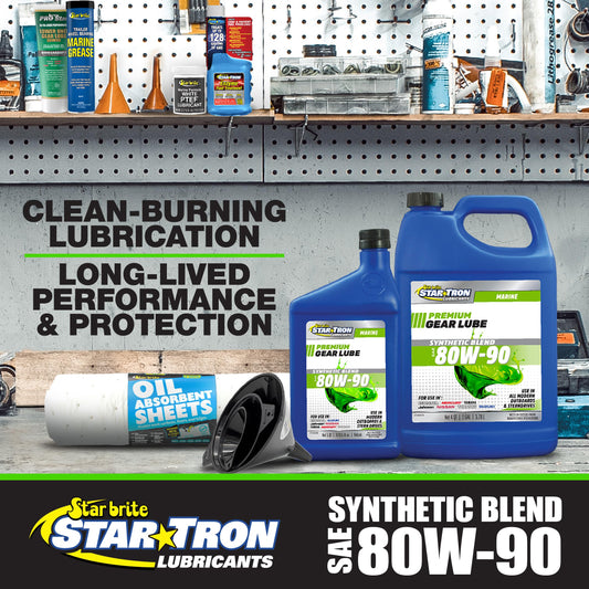 STAR BRITE 027232 STAR BRITE Synthetic Lower Unit 80W-90 Gear Lube, Marine Grade