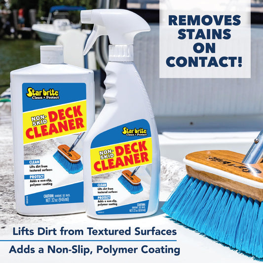 STAR BRITE 085932PW STAR BRITE Non-Skid Deck Cleaner & Protectant - Lift Dirt & Stains From Fiberglass, Painted Surfaces, More, 32oz (085032)