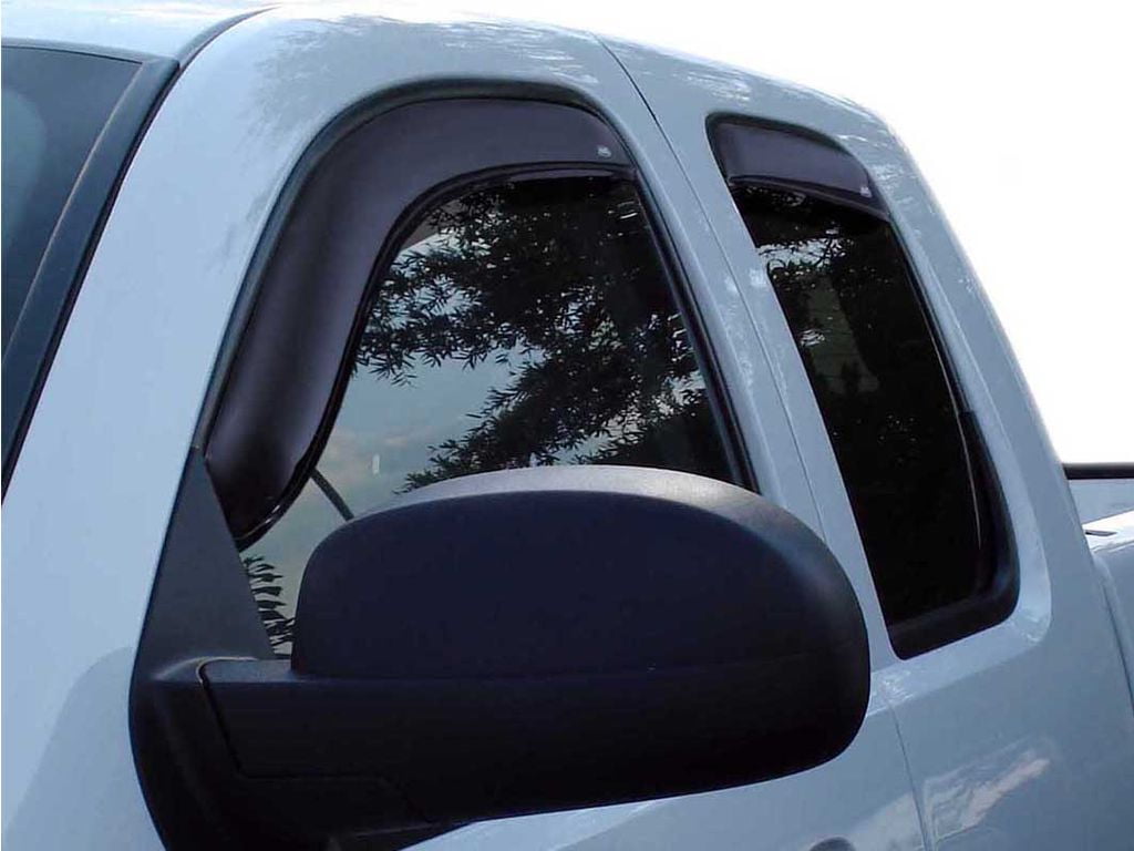 AVS 194040 Auto VentShade (AVS) 194040 In-Channel Ventvisor/Window Deflectors 4 Pc. Set Fits 2007-2013 Chevy/GMC Silverado/Sierra 1500, 2500, 3500 Extended Cab
