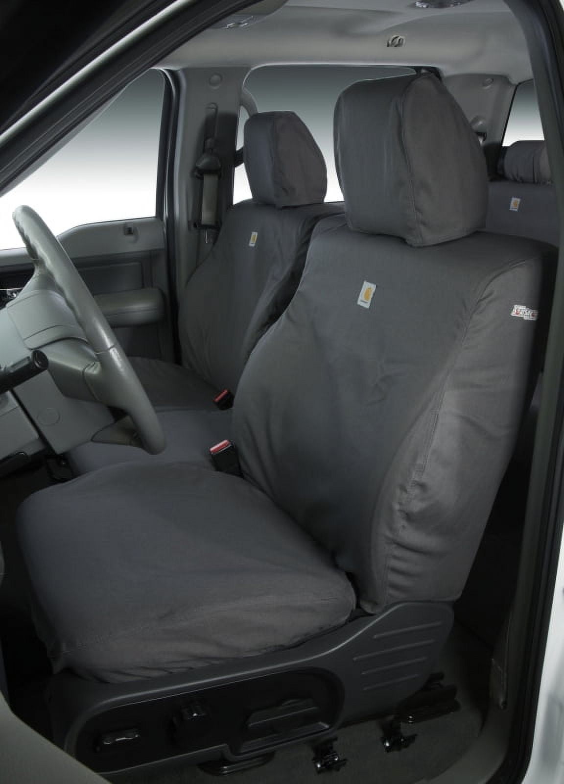 Covercraft SSC2538CAGY Covercraft 19-24 Toyota RAV4 Carhartt SeatSaver Custom Front Row Seat Covers - Gravel